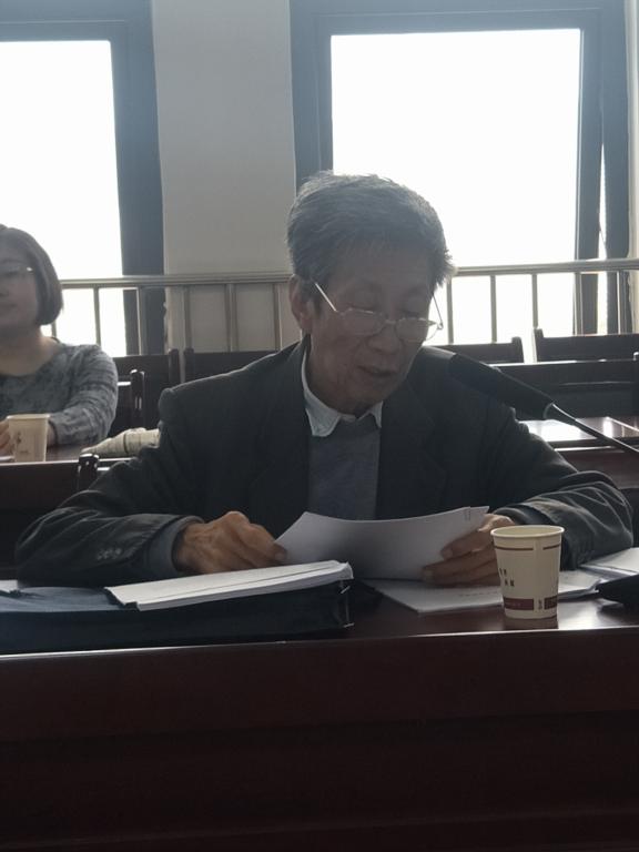 校教学督导党明虎教授发言